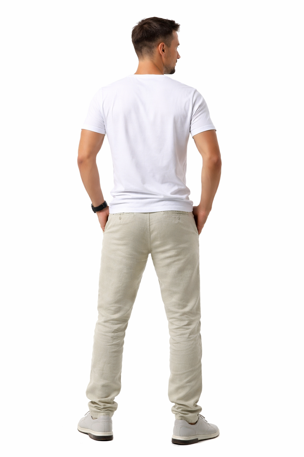 Pantalón Jogger de Lino para Hombre – Ajuste Cómodo y Estilo Casual Moderno