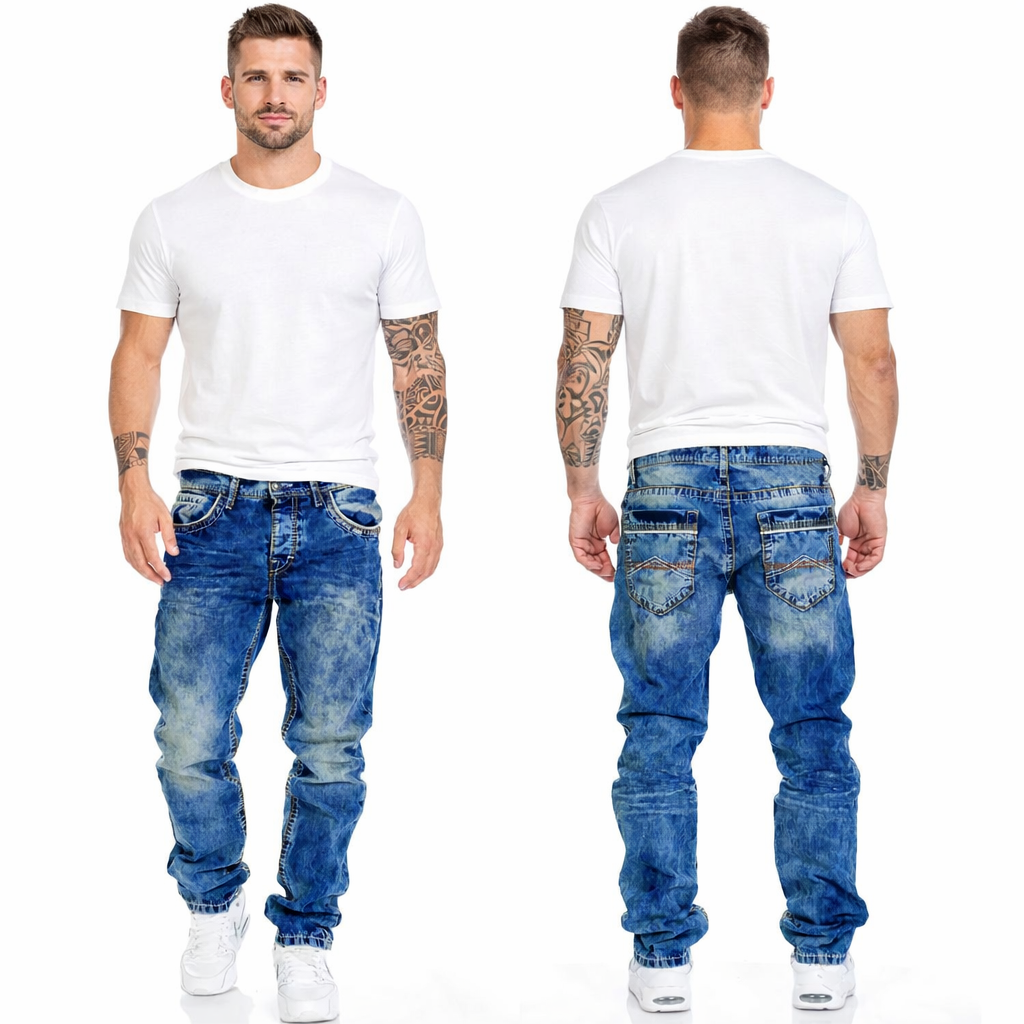 Jeans urbanos con estilo moderno: look casual completo