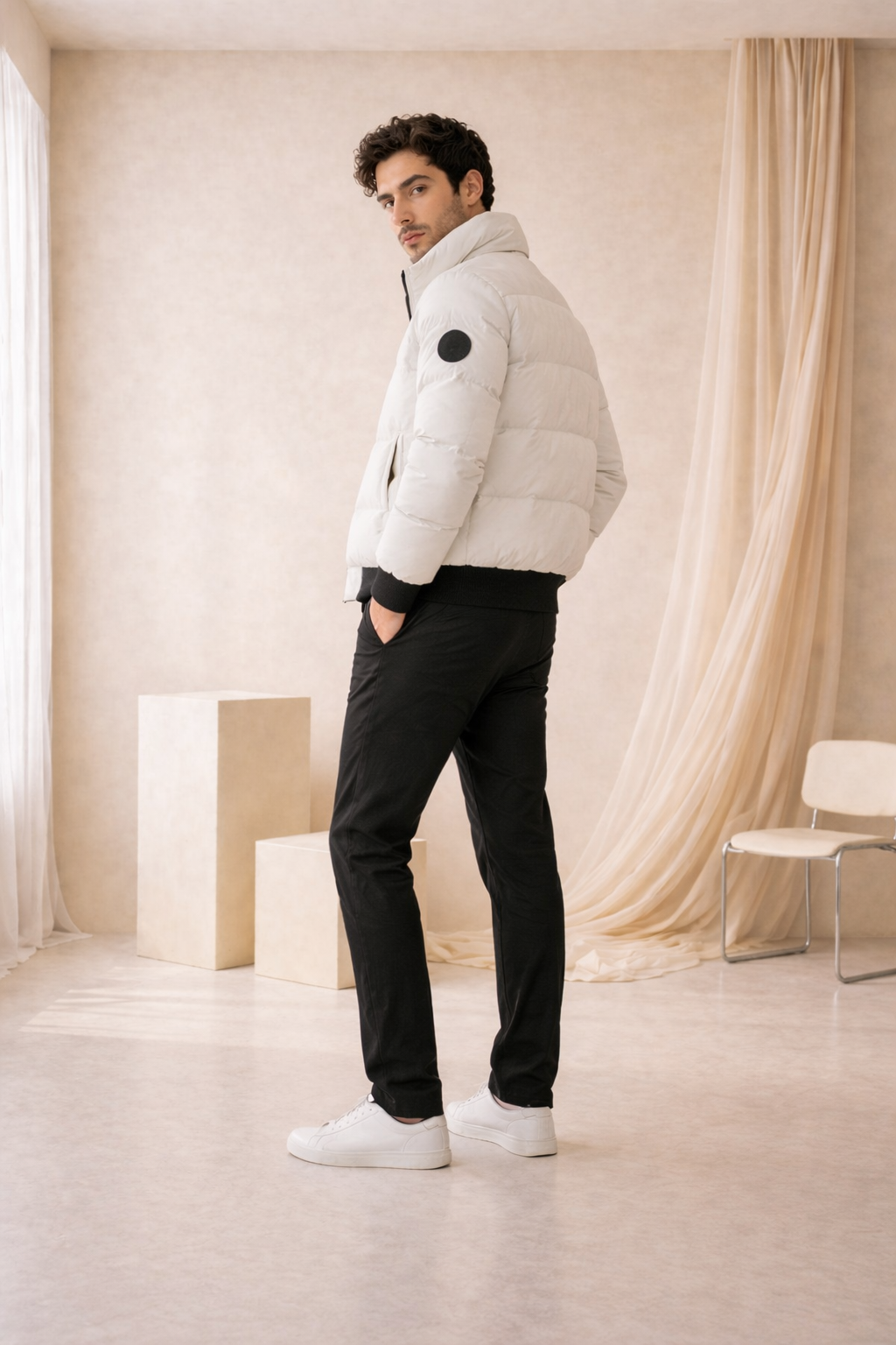 Chaqueta Acolchada Premium DESCENTE – Estilo Urbano, Máxima Comodidad