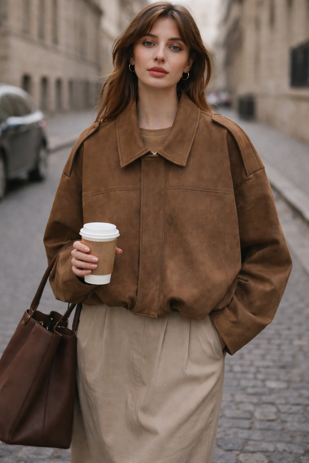 Chaqueta de Ante para Mujer – Estilo Urbano Elegante y Atemporal