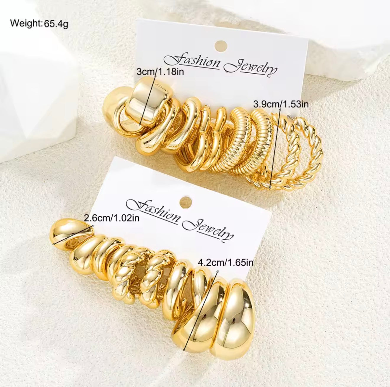 Pack de Pendientes Dorados Elegancia Esencial