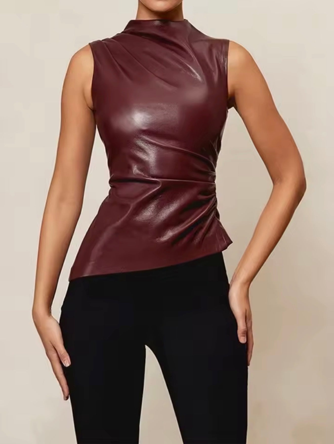 Top Efecto Cuero Premium “Aura Urbana” – Elegancia que Impacta