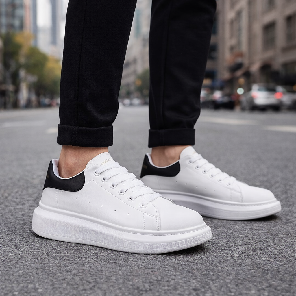 Zapatillas Urbanas  – Estilo Minimalista y Suela Oversize