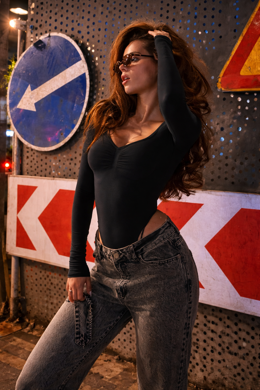 Body Negro de Manga Larga Ajustado – Elegancia y Estilo Minimalista