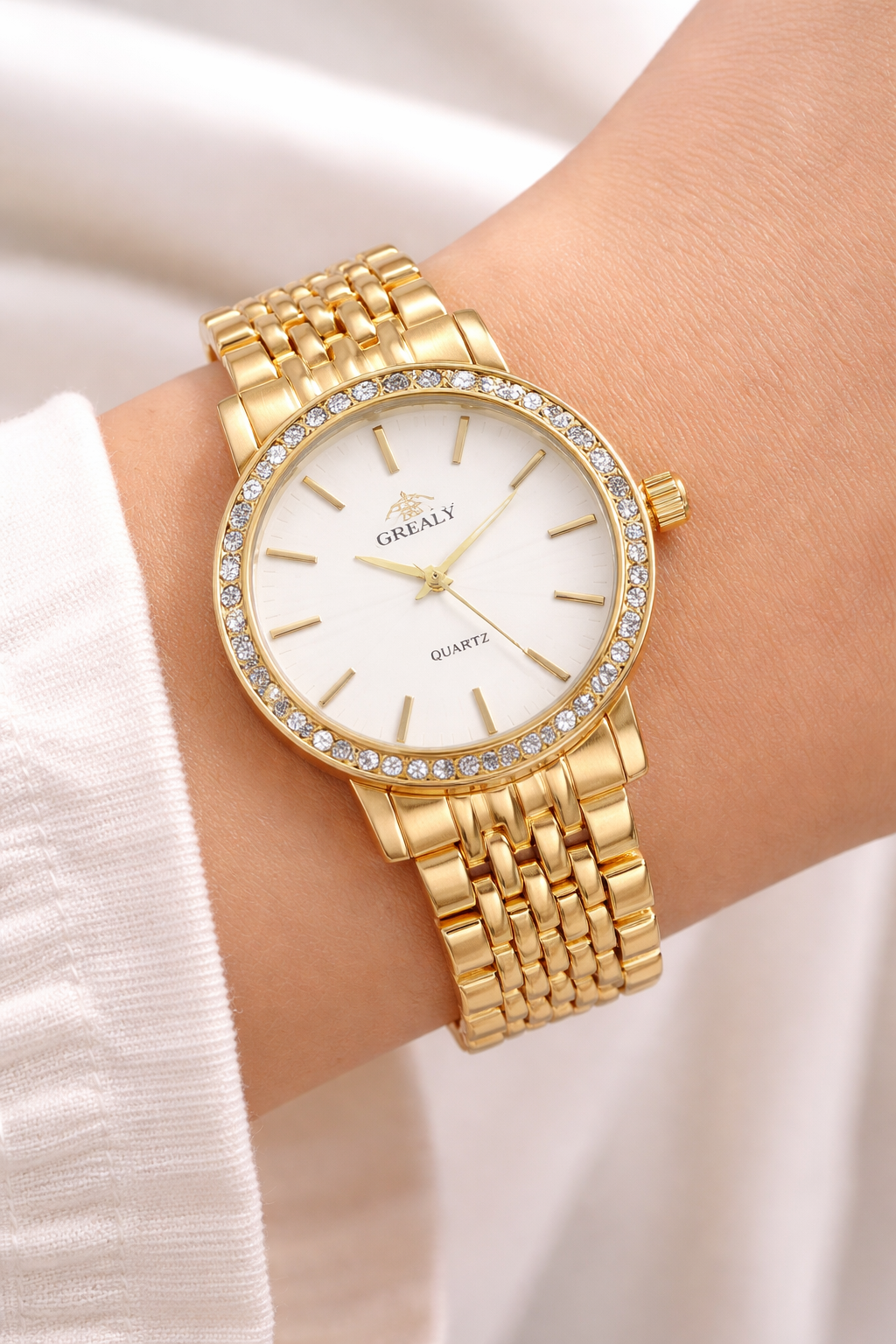 Reloj Elegancia Dorada Grealy – Brilla en Cada Momento