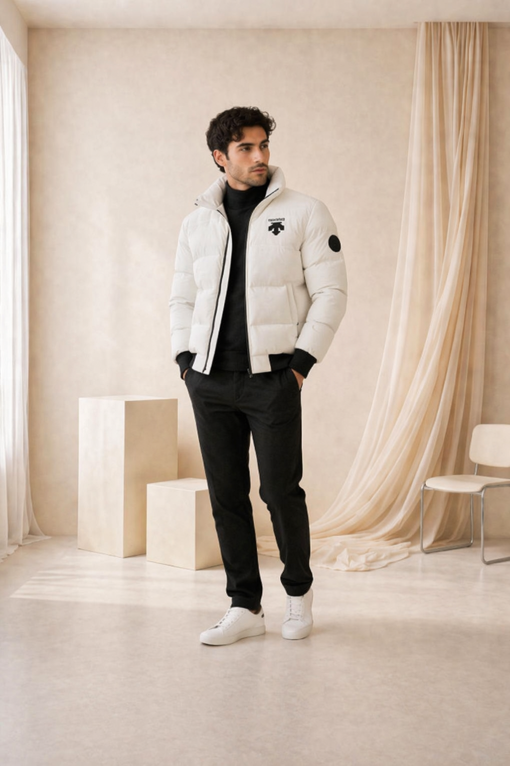 Chaqueta Acolchada Premium DESCENTE – Estilo Urbano, Máxima Comodidad