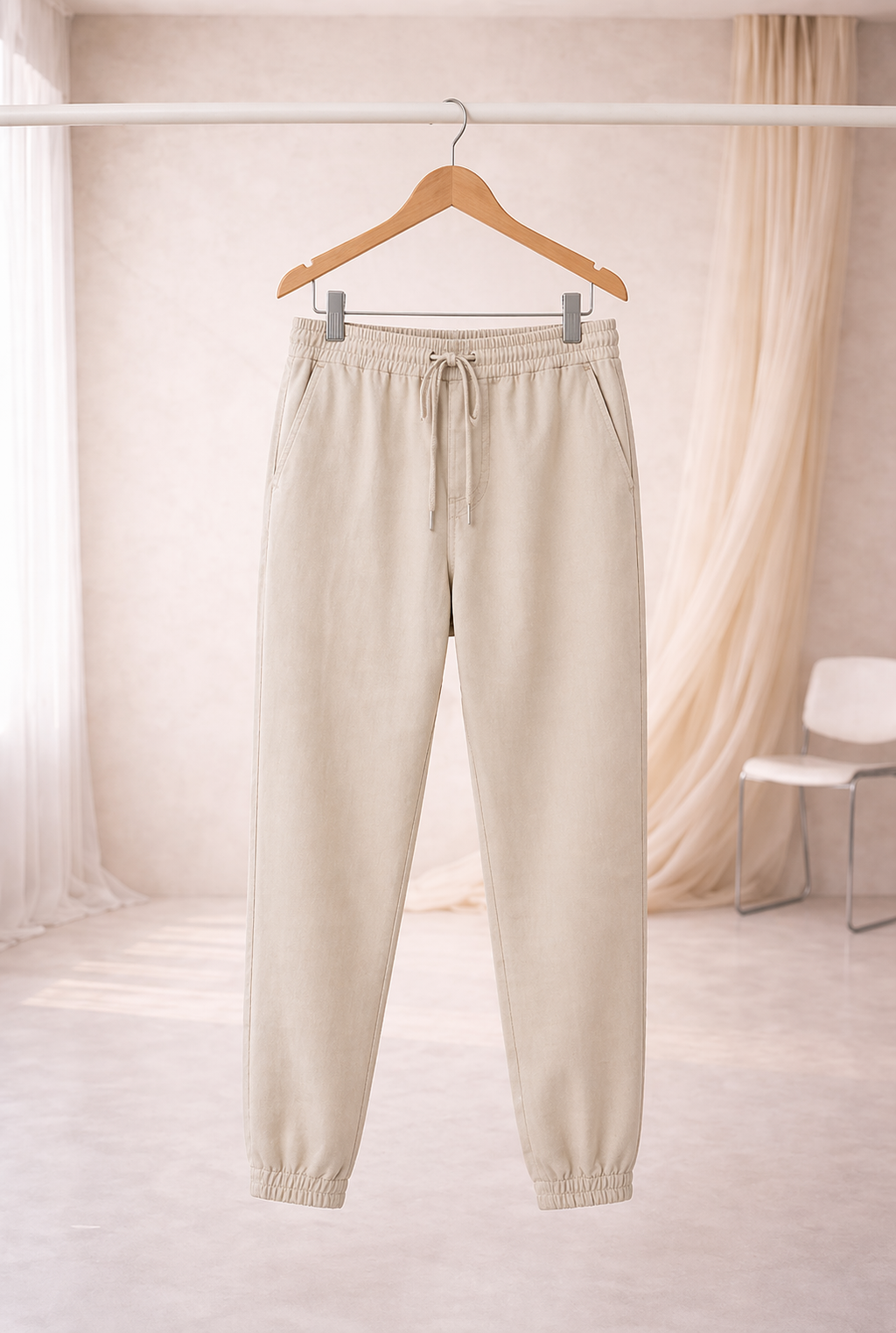 Pantalón Jogger de Lino para Hombre – Ajuste Cómodo y Estilo Casual Moderno
