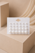 Pendientes de Perla Elegantes Multitamaño – Set Clásico y Versátil para Mujer