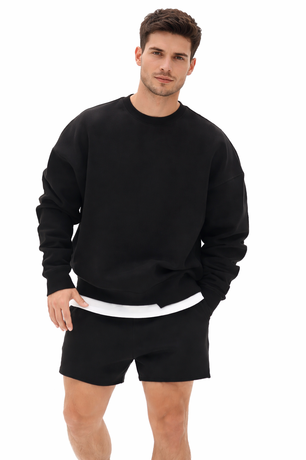 Sudadera Minimalista Premium Negra – Estilo Urbano con Máxima Comodidad