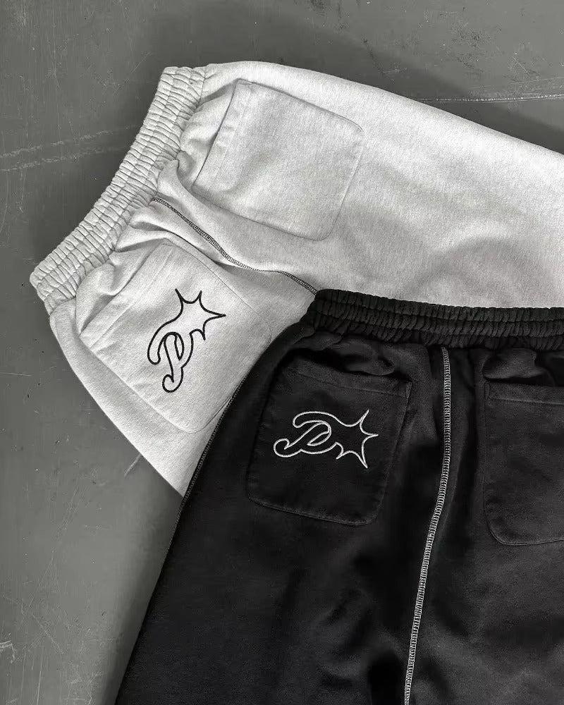 Pantalón Streetwear con Costuras Contrastadas – Corte Relaxed